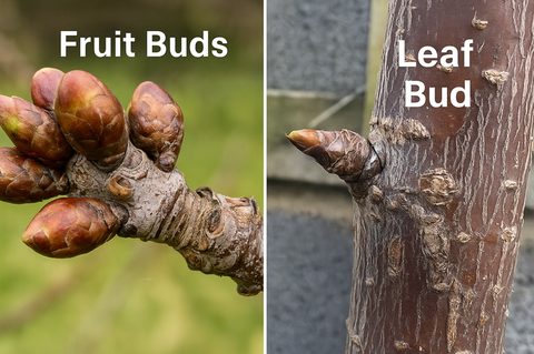 Recognising fruit and leaf buds